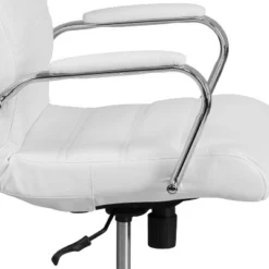 Flash Furniture High Back White LeatherSoft Executive Swivel Office Chair With Chrome Frame And Arms -Flash Furniture Shop GUEST e75ab5da f521 4211 9a0f 0b9ee7ab59d8
