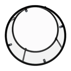 Flash Furniture Astoria Collection Round End Table - Modern Clear Glass Accent Table With Matte Black Frame -Flash Furniture Shop GUEST e7759730 7b7f 4378 82f7 f5f393086242