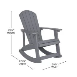 Flash Furniture Savannah Set Of 2 All-Weather Poly Resin Wood Adirondack Rocking Chairs With Cushions For Deck, Porch, And Patio -Flash Furniture Shop GUEST e7d5a88f 40d1 4276 89cd 79862f567a6d