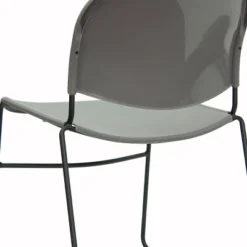 Flash Furniture HERCULES Series 880 Lb. Capacity Gray Ultra-Compact Stack Chair With Black Powder Coated Frame -Flash Furniture Shop GUEST e7fe4301 10d4 45c3 a480 8f868e75120c