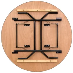 Flash Furniture 4-Foot Round Wood Folding Banquet Table With Clear Coated Finished Top -Flash Furniture Shop GUEST e8e56aef 69db 4f29 b7d5 0f90431496c1