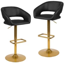 Flash Furniture Contemporary Vinyl Adjustable Height Barstool With Rounded Mid-Back, Set Of 2 -Flash Furniture Shop GUEST e982c99e 1a4e 4cb4 9426 dffeeabd3528