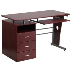 Flash Furniture Computer Desk With Three Drawer Single Pedestal And Pull-Out Keyboard Tray -Flash Furniture Shop GUEST ea14df6e 3a88 4c5e ac57 f19787adc7bb