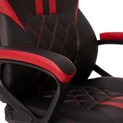 Flash Furniture Ergonomic Office Computer Chair - Adjustable Black And Red Designer Gaming Chair - 360° Swivel - Red Dual Wheel Casters 8 Flash Furniture Ergonomic Office Computer Chair - Adjustable Black And Red Designer Gaming Chair - 360° Swivel - Red Dual Wheel Casters - Image 8