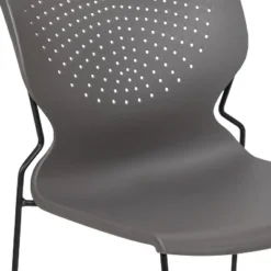 Flash Furniture HERCULES Series 661 Lb. Capacity Gray Full Back Stack Chair With Black Powder Coated Frame 16 Flash Furniture HERCULES Series 661 Lb. Capacity Gray Full Back Stack Chair With Black Powder Coated Frame -Flash Furniture Shop GUEST eb2f1fc3 9000 4dba 83ce 4c10471c6ee3