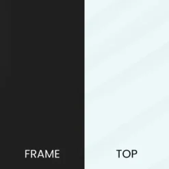 Flash Furniture Greenwich Collection End Table - Modern Clear Glass Accent Table With Crisscross Matte Black Frame -Flash Furniture Shop GUEST eb5b615e d568 456a 9148 6d638223a1b4