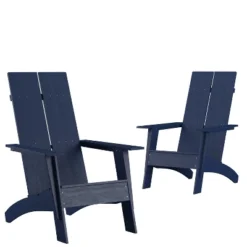 Flash Furniture Set Of 2 Sawyer Modern All-Weather Poly Resin Wood Adirondack Chairs -Flash Furniture Shop GUEST eb714910 58de 4dd5 982d e969469419c9