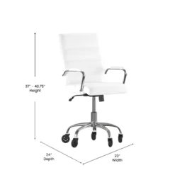 Flash Furniture Camilia Mid-Back Executive Swivel Office Chair With Arms, And Transparent Roller Wheels 17 Flash Furniture Camilia Mid-Back Executive Swivel Office Chair With Arms, And Transparent Roller Wheels -Flash Furniture Shop GUEST eb8f2b7e 7fce 4272 bff6 31ab172ba083
