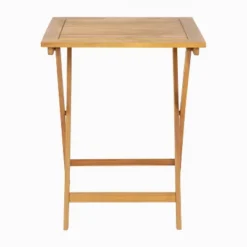 Flash Furniture Martindale Solid Acacia Wood 24 Inch Square Portable Folding Patio Table With Slatted Top And X Shaped Frame In Natural -Flash Furniture Shop GUEST eb937ada cc46 4406 9526 ce613e5cc244