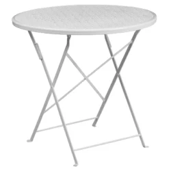 Flash Furniture Oia Commercial Grade 30" Round Indoor-Outdoor Steel Folding Patio Table -Flash Furniture Shop GUEST ebd20a83 34e8 4948 bcc9 2f7d98742dd4