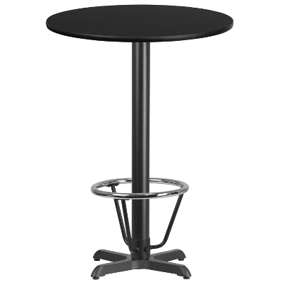 Flash Furniture 30'' Round Laminate Table Top With 22'' X 22'' Bar Height Table Base And Foot Ring 5 Flash Furniture 30'' Round Laminate Table Top With 22'' X 22'' Bar Height Table Base And Foot Ring - Image 5