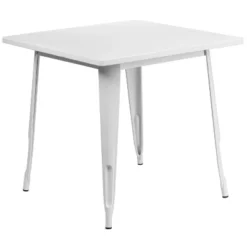 Flash Furniture Commercial Grade 31.5" Square Metal Indoor-Outdoor Table -Flash Furniture Shop GUEST ec33ee44 9d50 4c27 bc46 9e90997de0a2
