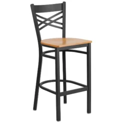 Flash Furniture Black ''X'' Back Metal Restaurant Barstool -Flash Furniture Shop GUEST ed20e188 666b 43c3 8574 832351704fe7