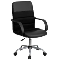 Swivel Task Chair Black Leather/Mesh - Flash Furniture -Flash Furniture Shop GUEST ed9d9dcc 50c2 42bc a38a 005ce7adc1d2