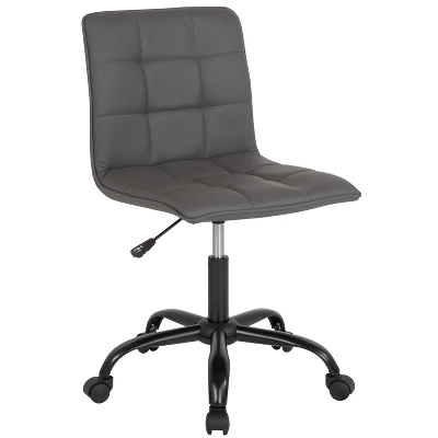 Flash Furniture Sorrento Home And Office Armless Task Office Chair With Tufted Back/Seat 11 Flash Furniture Sorrento Home And Office Armless Task Office Chair With Tufted Back/Seat - Image 11