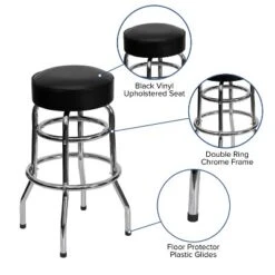 Flash Furniture Double Ring Chrome Barstool -Flash Furniture Shop GUEST efc55d61 2323 4bd9 badc 8cb70191d6df