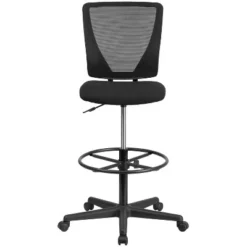 Flash Furniture Ergonomic Mid-Back Mesh Drafting Chair With Black Fabric Seat And Adjustable Foot Ring -Flash Furniture Shop GUEST f0347d9c 7684 4134 9b85 eab0146fac20