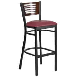 Flash Furniture Black Decorative Slat Back Metal Restaurant Barstool -Flash Furniture Shop GUEST f04d2ba4 a6ba 40c3 bf80 ba9698fb98c2