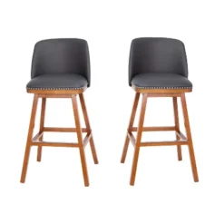 Flash Furniture Julia Set Of 2 Transitional Upholstered Barstools With Nailhead Trim And Solid Wood Frames -Flash Furniture Shop GUEST f2429c2d 5d2d 4e2f 9246 acf7d5460844