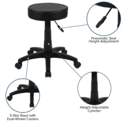 Flash Furniture Black Adjustable Doctors Stool On Wheels With Ergonomic Molded Seat 10 Flash Furniture Black Adjustable Doctors Stool On Wheels With Ergonomic Molded Seat -Flash Furniture Shop GUEST f2f61cba 78e9 4278 9c4a 33ef2fefefb1
