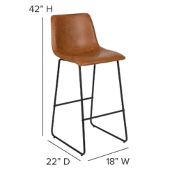 Flash Furniture 30 Inch Commercial Grade LeatherSoft Bar Height Barstools, Set Of 2 -Flash Furniture Shop GUEST f3b95308 08ab 4a89 bfd0 ad4d54b38f00