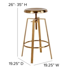 Flash Furniture Toledo Industrial Style Barstool With Swivel Lift Adjustable Height Seat -Flash Furniture Shop GUEST f53d317b 69dc 4304 b517 046b4ba7c87b