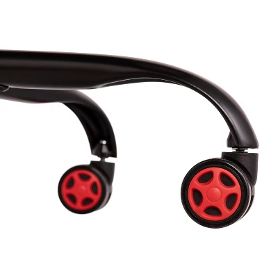 Flash Furniture Ergonomic Office Computer Chair - Adjustable Black And Red Designer Gaming Chair - 360° Swivel - Red Dual Wheel Casters 12 Flash Furniture Ergonomic Office Computer Chair - Adjustable Black And Red Designer Gaming Chair - 360° Swivel - Red Dual Wheel Casters - Image 12