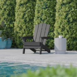 Flash Furniture Newport Adirondack Chair With Cup Holder, Weather Resistant HDPE Adirondack Chair -Flash Furniture Shop GUEST f5d7e89b b18c 4d41 a9bf 3ae48edb16e2