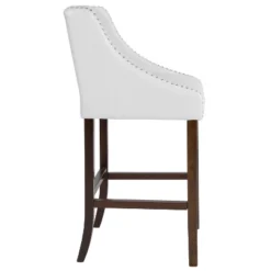 Flash Furniture Carmel Series 30" High Transitional Tufted Walnut Barstool With Accent Nail Trim -Flash Furniture Shop GUEST f600cb9d 8917 49b4 b0fb 997e462fbd96