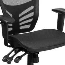 Flash Furniture Mid-Back Transparent Black Mesh Multifunction Executive Swivel Ergonomic Office Chair With Adjustable Arms -Flash Furniture Shop GUEST f62d9757 bc7a 41e1 8038 47efcbc5cd0e