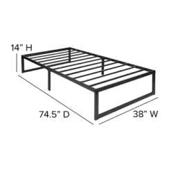 Flash Furniture 14 Inch Metal Platform Bed Frame With 12 Inch Pocket Spring Mattress In A Box And 2 Inch Cool Gel Memory Foam Topper -Flash Furniture Shop GUEST f6818396 c619 454e 8933 2c9215896726