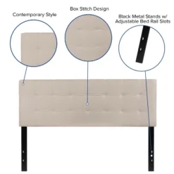 Flash Furniture Bedford Tufted Upholstered Queen Size Headboard In Beige Fabric -Flash Furniture Shop GUEST f81a8ac2 37c2 42d6 953f d46004174bb0