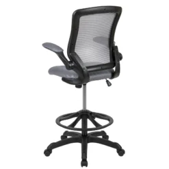 Flash Furniture Mid-Back Mesh Ergonomic Drafting Chair With Adjustable Foot Ring And Flip-Up Arms -Flash Furniture Shop GUEST f8243dcd c76b 41a3 9b70 629af08f99fb