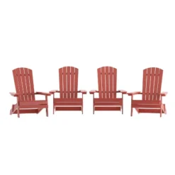 Flash Furniture Set Of 4 Charlestown All-Weather Poly Resin Folding Adirondack Chair -Flash Furniture Shop GUEST f874f89d 8fa5 4f91 8f75 75cf86a8da38