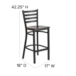Flash Furniture Black Ladder Back Metal Restaurant Barstool -Flash Furniture Shop GUEST f8d72586 b0e3 415f a13c 8a297b5c7e14