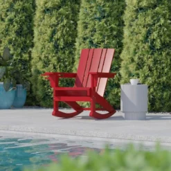Flash Furniture Halifax HDPE Adirondack Chair With Cup Holder And Pull Out Ottoman, All-Weather HDPE Indoor/Outdoor Chair -Flash Furniture Shop GUEST f9e46bf2 f05e 45a5 b483 8ca0b52609ca