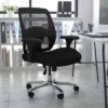 Flash Furniture HERCULES Series 24/7 Intensive Use Big & Tall 500 Lb. Rated Black Mesh Executive Ergonomic Office Chair With Ratchet Back