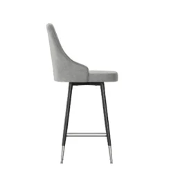 Flash Furniture Commercial Gray LeatherSoft Counter Height Stools With Chrome Accents - 2 Pack -Flash Furniture Shop GUEST fb0d202d bf32 4850 a6d3 95f97f65946f