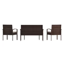 Flash Furniture Aransas Series 4 Piece Patio Set With Steel Frame And Cushions 22 Flash Furniture Aransas Series 4 Piece Patio Set With Steel Frame And Cushions -Flash Furniture Shop GUEST fb194e7b 946a 4a72 a06e b37144d91090