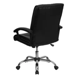 Flash Furniture Mid-Back Black LeatherSoft Swivel Manager's Office Chair With Arms -Flash Furniture Shop GUEST fb3aac87 11d7 44a5 a3c0 6ca5bda0d555