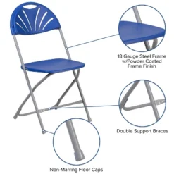 Flash Furniture 2 Pack HERCULES Series 650 Lb. Capacity Plastic Fan Back Folding Chair -Flash Furniture Shop GUEST fb91c972 fa49 4571 8d27 8deb5d81492a