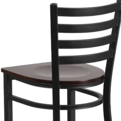 Flash Furniture Black Ladder Back Metal Restaurant Barstool -Flash Furniture Shop GUEST fbda330b d4ef 4f4d b545 417be5d275d6