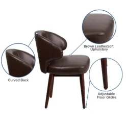 Flash Furniture Comfort Back Series Side Reception Chair With Walnut Legs -Flash Furniture Shop GUEST fc3d602d 7b58 43f6 bb52 5298e771e2f5