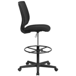 Flash Furniture Ergonomic Mid-Back Mesh Drafting Chair With Black Fabric Seat And Adjustable Foot Ring -Flash Furniture Shop GUEST fc83273d 00dc 4dce b678 d160df381af8