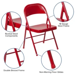 Flash Furniture 2 Pack HERCULES Series Double Braced Metal Folding Chair 15 Flash Furniture 2 Pack HERCULES Series Double Braced Metal Folding Chair -Flash Furniture Shop GUEST fccbbfa2 ffd6 4784 bffd e059cbab6ae4