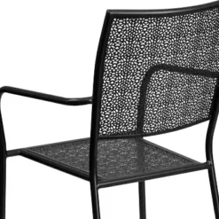 Flash Furniture Commercial Grade Indoor-Outdoor Steel Patio Arm Chair With Square Back -Flash Furniture Shop GUEST fcf6c192 5915 4d4f ab51 128f7b8e8130