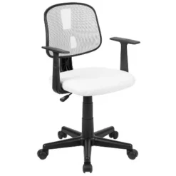 Flash Furniture Flash Fundamentals Mid-Back Mesh Swivel Task Office Chair With Pivot Back And Arms -Flash Furniture Shop GUEST fd081418 05f7 41c4 a1b8 f92e5cd51499