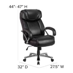 Flash Furniture HERCULES Series Big & Tall 500 Lb. Rated LeatherSoft Executive Swivel Ergonomic Office Chair With Extra Wide Seat -Flash Furniture Shop GUEST fdc330bb 72c4 41df bfea 1279940affa4