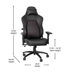 Flash Furniture Falco Ergonomic High Back Adjustable Gaming Chair With 4D Armrests, Headrest Pillow, And Adjustable Lumbar Support 28 Flash Furniture Falco Ergonomic High Back Adjustable Gaming Chair With 4D Armrests, Headrest Pillow, And Adjustable Lumbar Support -Flash Furniture Shop GUEST fdea898a c4ce 41dd a510 e80e285a8636