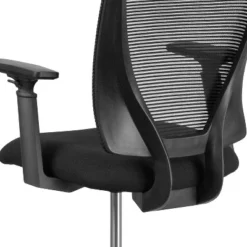 Flash Furniture Ergonomic Mid-Back Mesh Drafting Chair With Black Fabric Seat, Adjustable Foot Ring And Adjustable Arms 12 Flash Furniture Ergonomic Mid-Back Mesh Drafting Chair With Black Fabric Seat, Adjustable Foot Ring And Adjustable Arms -Flash Furniture Shop GUEST fe959d3e 5ebd 48a9 9b7c 815ae0506302